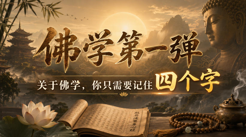 付费文章：佛学第一弹，关于佛学，你只需要记住四个字-吾爱云课堂