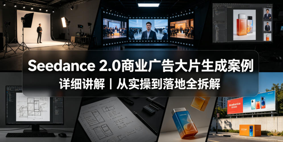 Seedance 2.0商业广告大片生成案例详细讲解｜从实操到落地全拆解-吾爱云课堂