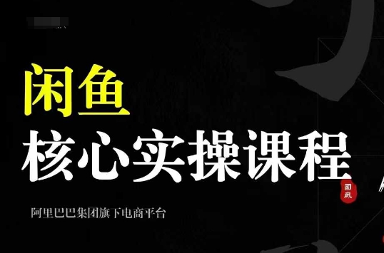 2024闲鱼核心实操课程,从养号、选品、发布、销售,教你做一个出单的闲鱼号-吾爱云课堂