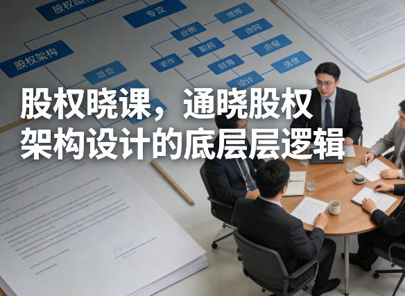 股权晓课，通晓股权架构设计的底层逻辑-吾爱云课堂