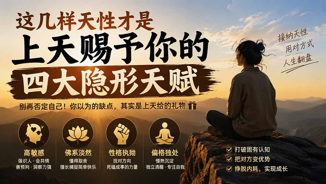 付费文章：这几样天性才是上天赐予你的四大隐形天赋-吾爱云课堂