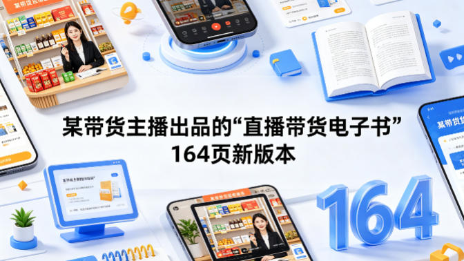 某带货主播出品的《直播带货电子书》164页新版本-吾爱云课堂