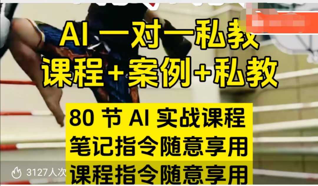 AI指令实战课，课程+案例，80节AI实战课程，笔记指令随意享用，课程指令随意享用(更新26年3月)-吾爱云课堂
