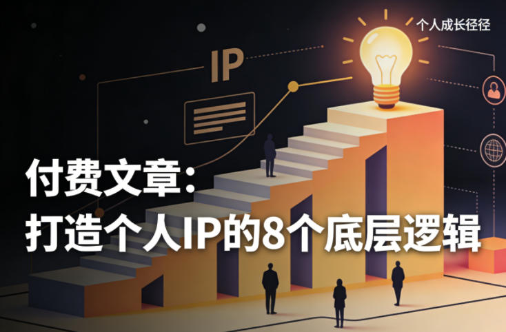 付费文章：打造个人IP的8个底层逻辑-吾爱云课堂