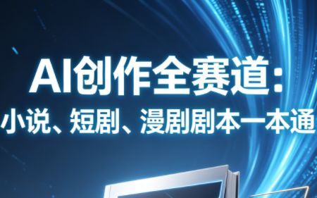 AI创作全赛道：小说、短剧、漫剧剧本一本通(更新7月)-吾爱云课堂