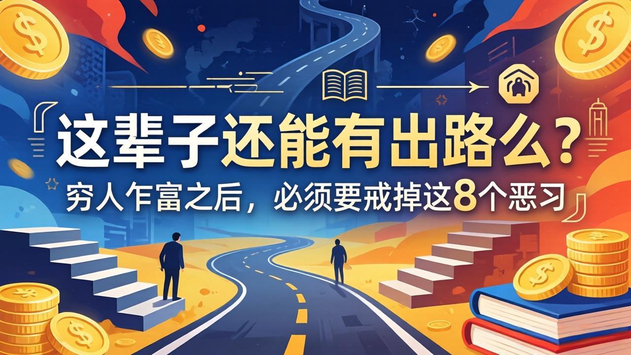 关于人生两篇付费文章【这辈子还能有出路么？】【穷人乍富之后，必须要戒掉这8个恶习】-吾爱云课堂