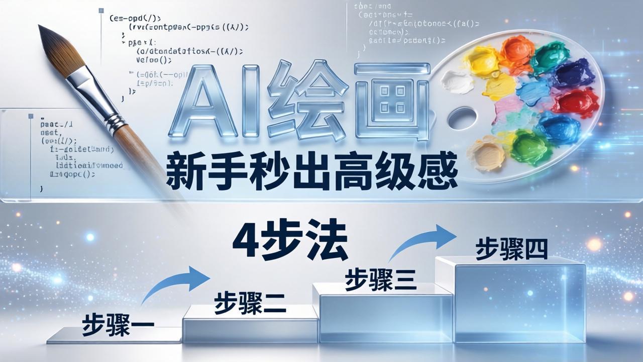 AI绘画入门别再硬磕了！即梦4步法：万能提示词公式+BRTR框架，新手秒出高级感-吾爱云课堂