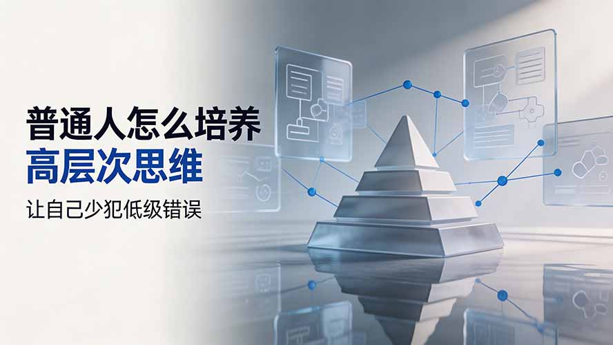 付费文章：普通人怎么培养高层次思维，让自己少犯低级错误-吾爱云课堂