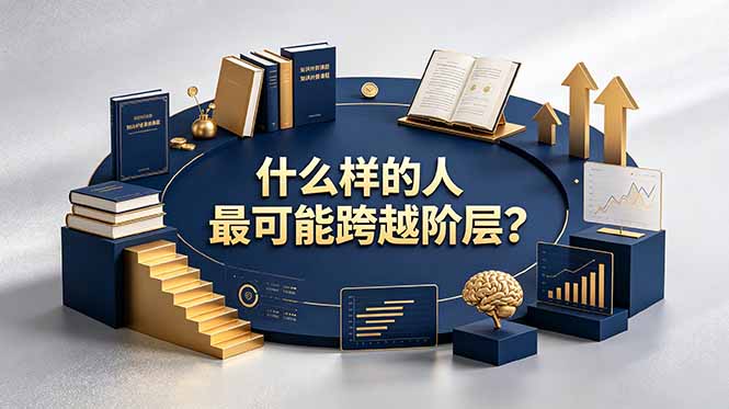 付费文章：什么样的人最可能跨越阶层？具备这五种特质，普通人也能顺利跨越阶层-吾爱云课堂