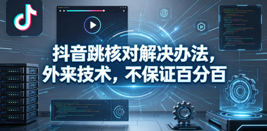 抖音跳核对解决办法，外来技术，不保证百分百-吾爱云课堂