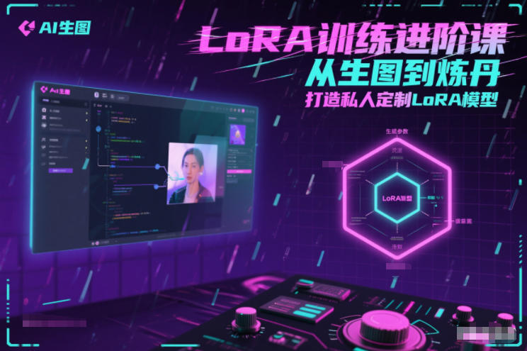 LoRA训练进阶课，从生图到炼丹，打造私人定制LoRA模型-吾爱云课堂