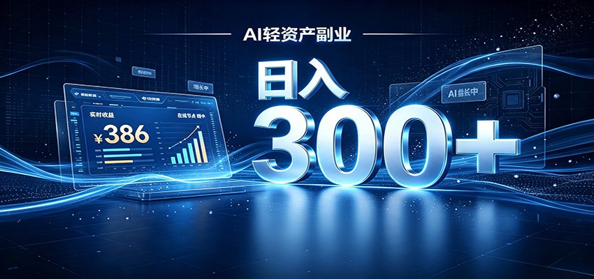 2026 AI轻资产风口，Token中转站小白可入局，日入300+-吾爱云课堂