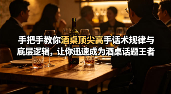 付费文章：手把手教你酒桌顶尖高手话术规律与底层逻辑，让你迅速成为酒桌话题王者(二十年全网独家经验分享)-吾爱云课堂