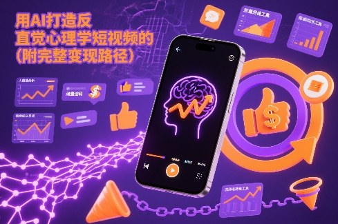 用AI打造“反直觉”心理学短视频的流量密码(附完整变现路径)-吾爱云课堂