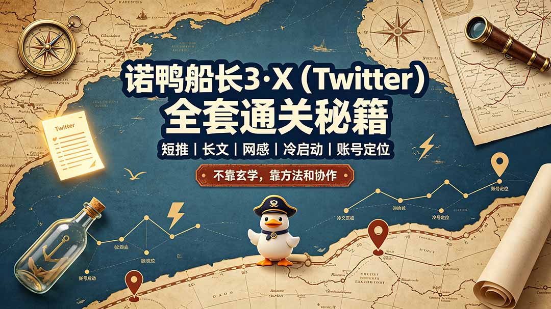 诺鸭船长3·X(Twitter-吾爱云课堂