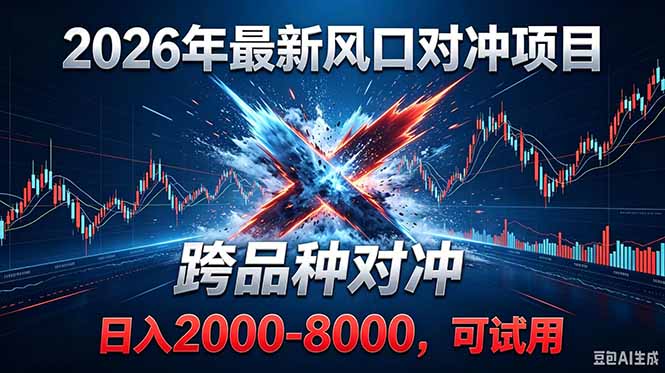2026创业新风口！最新对冲！跨品种对冲！日收益2000-6000+-吾爱云课堂