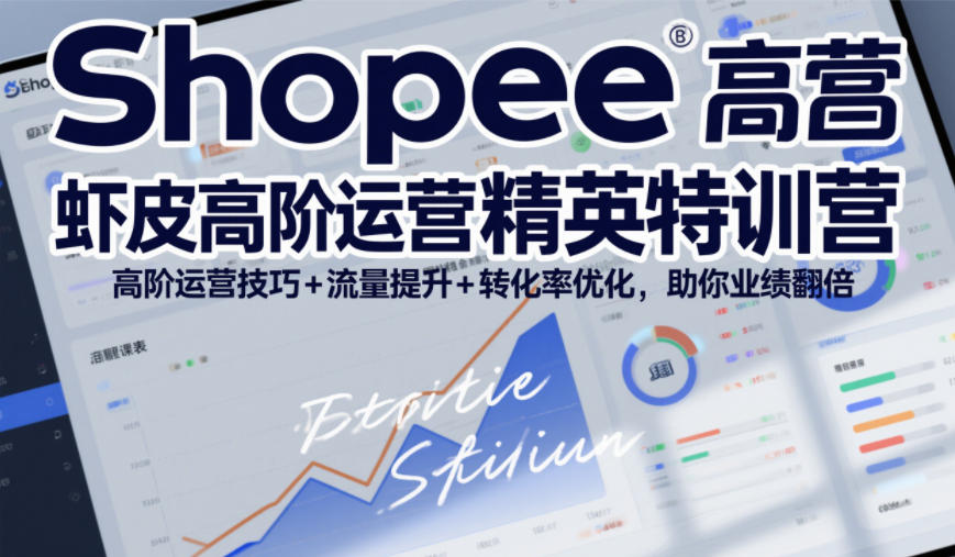 Shopee虾皮高阶运营精英特训营，高阶运营技巧+流量提升+转化率优化，助你业绩翻倍(更新26年9月)-吾爱云课堂