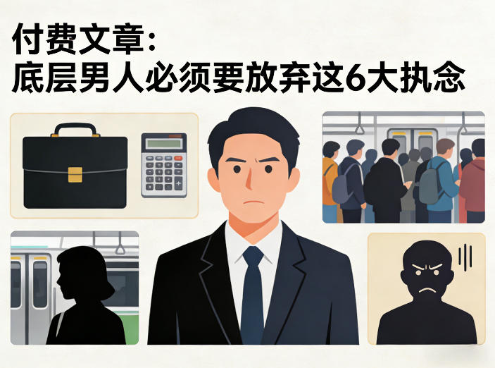 付费文章：底层男人必须要放弃这6大执念-吾爱云课堂