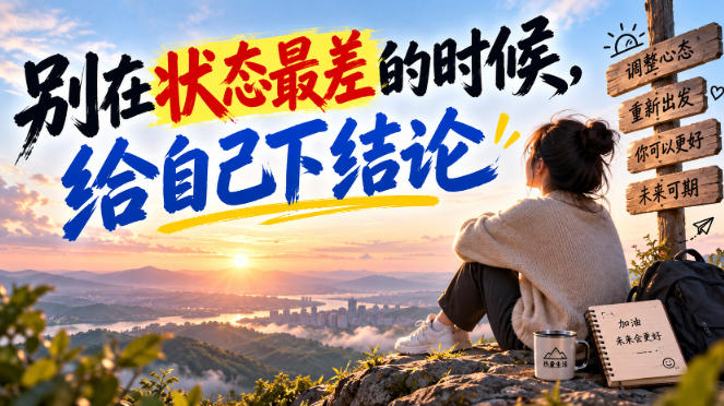 某公众号付费文章：别在状态最差的时候，给自己下结论-吾爱云课堂