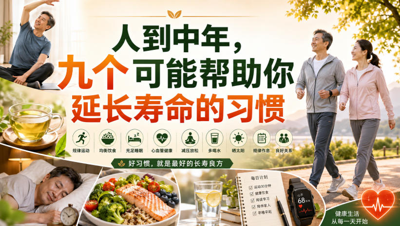 付费文章：人到中年，九个可能帮助你延长寿命的习惯-吾爱云课堂