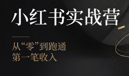 金金老师·小红书实战营-吾爱云课堂