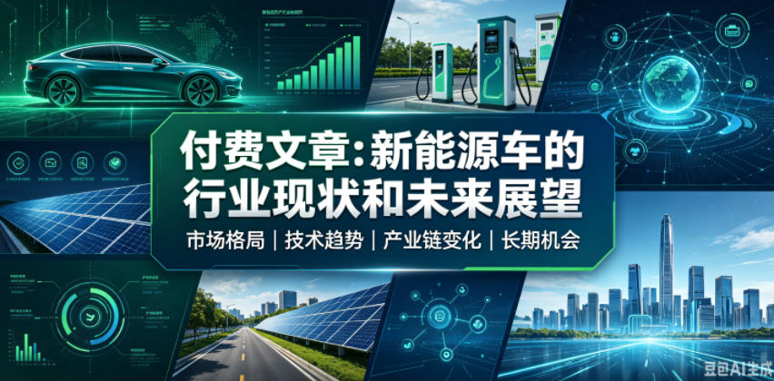 付费文章:新能原车的行业现状和未来展望-吾爱云课堂