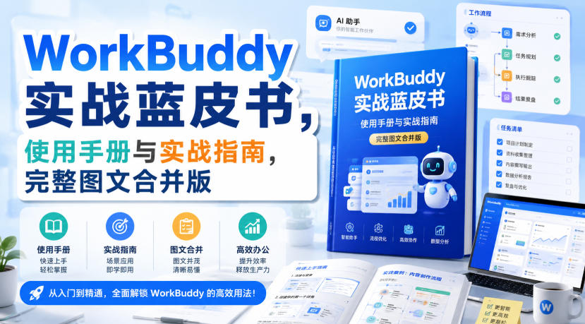 WorkBuddy实战蓝皮书，使用手册与实战指南，完整图文合并版-吾爱云课堂