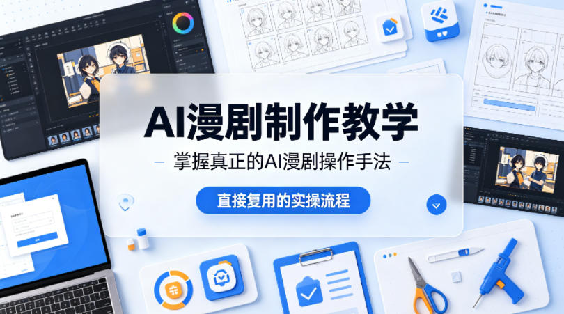 AI漫剧制作教学，带你掌握真正的AI漫剧操作手法，直接复用的实操流程-吾爱云课堂