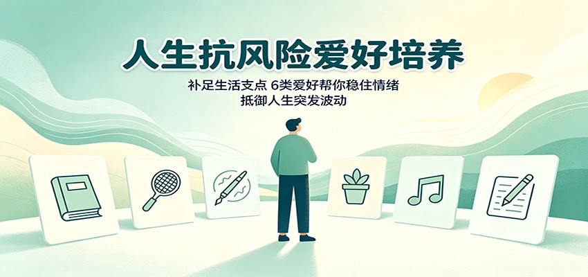 人生抗风险爱好培养：补足生活支点，6类爱好帮你稳住情绪，抵御人生突发波动-吾爱云课堂