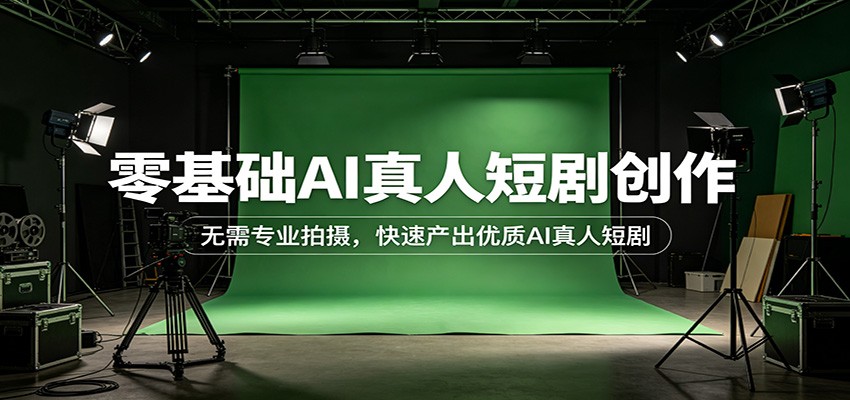零基础AI真人短剧创作：无需专业拍摄，快速产出优质AI真人短剧-吾爱云课堂
