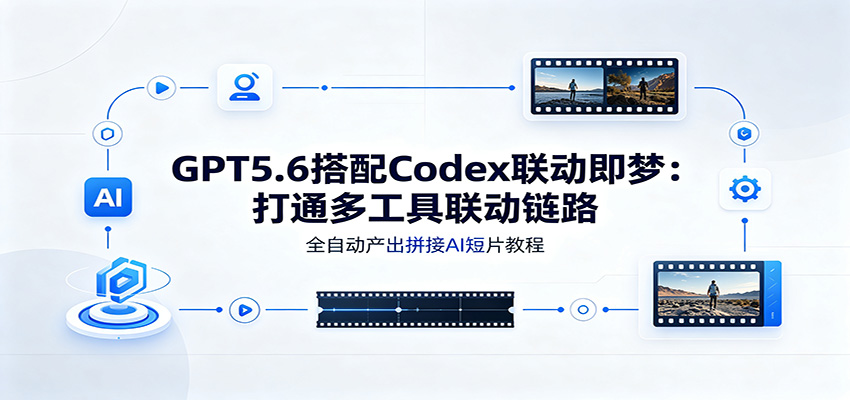 GPT5.6搭配Codex联动即梦:打通多工具联动链路,全自动产出拼接AI短片教程-吾爱云课堂