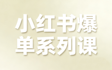 尼采老师·小红书爆单系列课-吾爱云课堂