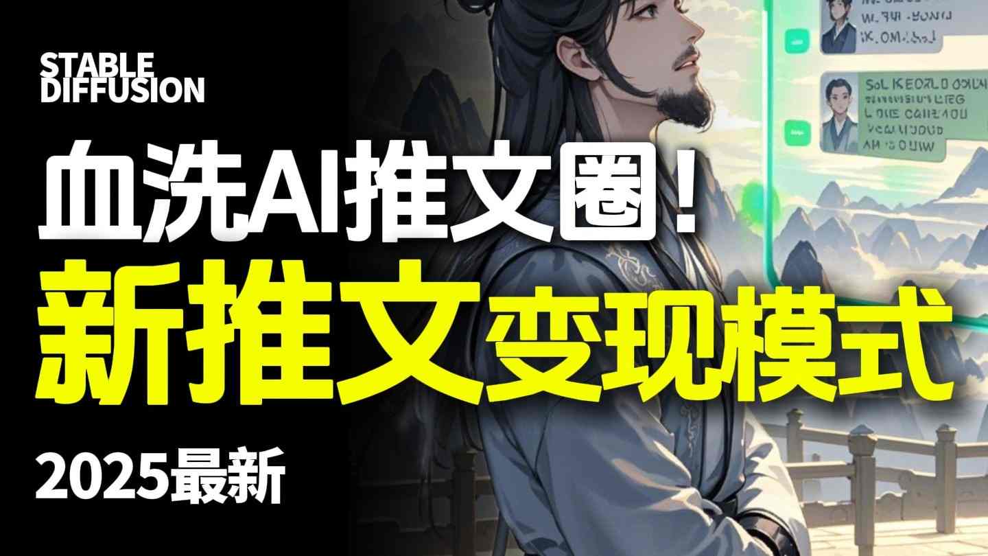 最新AI动态电影漫画小说推文,全流程实操教学,小白也能月入1W+-吾爱云课堂