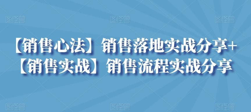 【销售心法】销售落地实战分享+【销售实战】销售流程实战分享-吾爱云课堂