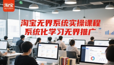 淘宝无界系统实操课程,系统化学习无界推广-吾爱云课堂