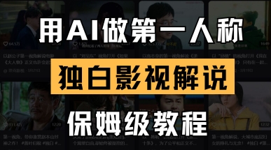 用AI做第一人称独白影视解说,手把手教学,保姆级教程-吾爱云课堂