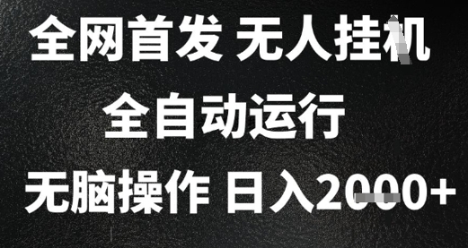 2025首发无人挂G项目,日入2k+,全自动运行,无脑操作,长期稳定 小白可玩【揭秘】-吾爱云课堂