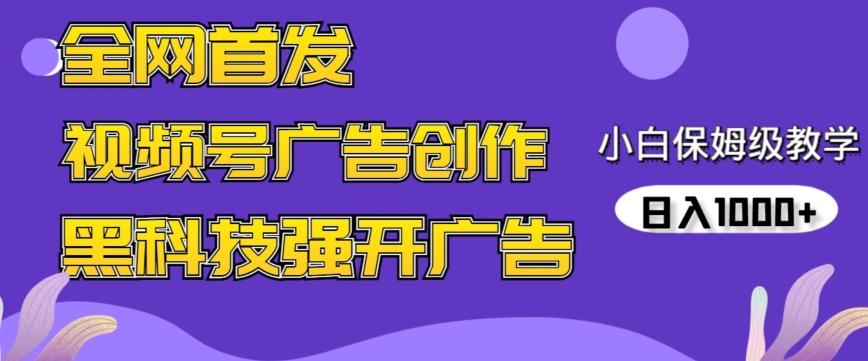 全网首发蝴蝶号广告创作,用AI做视频,黑科技强开广告,小白跟着做,日入1000+【揭秘】-吾爱云课堂