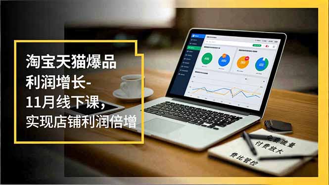 淘宝天猫爆品利润增长-11月线下课,免费流量、付费放大、费比管控,实现店铺利润倍增-吾爱云课堂