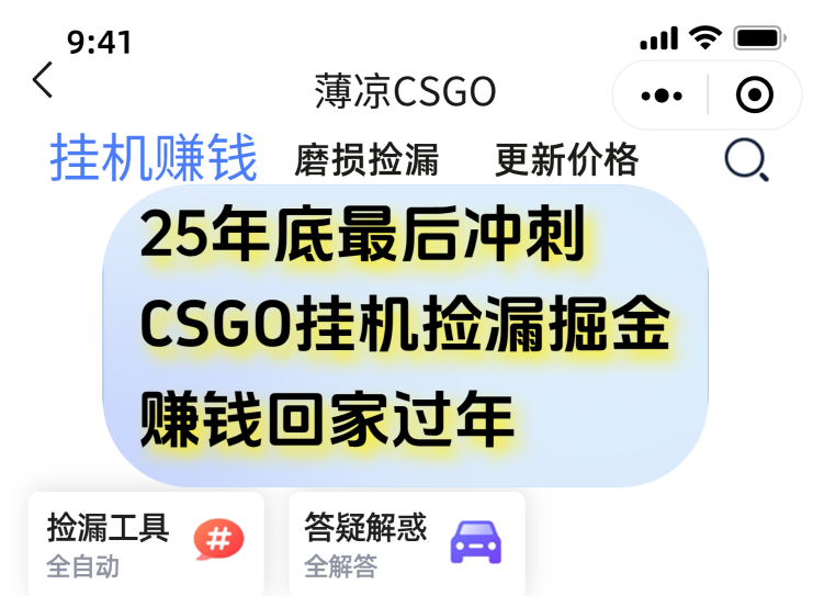 用CSGO游戏挂机捡漏掘金赚钱掘金,一部手机轻松日入500+-吾爱云课堂