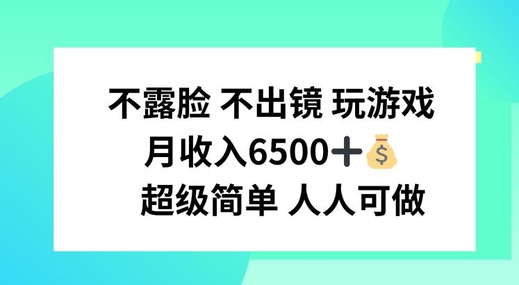 不露脸 不出境 玩游戏,月入6500 超级简单 人人可做【揭秘】-吾爱云课堂