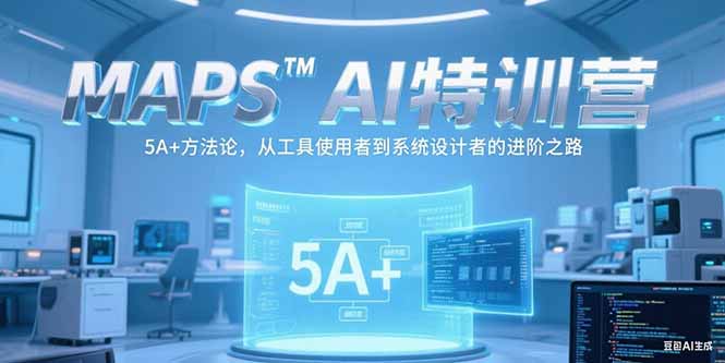 MAPSAI特训营，掌握 5A+方法论，从工具使用者到系统设计者的进阶之路-吾爱云课堂