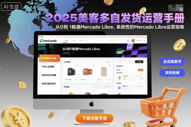 2025美客多自发货运营手册:从0到1精通Mercado Libre,系统性的Mercado Libre运营指南-吾爱云课堂