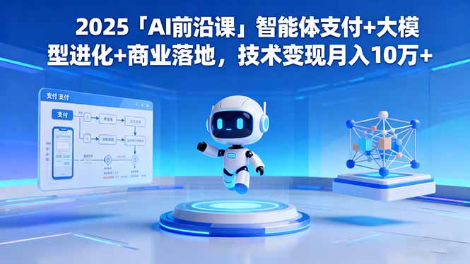 2025「AI前沿课」智能体支付+大模型进化+商业落地,技术变现月入10万+-吾爱云课堂