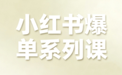 小红书爆单系列课，聚焦小红书电商全链路增长(更新)-吾爱云课堂