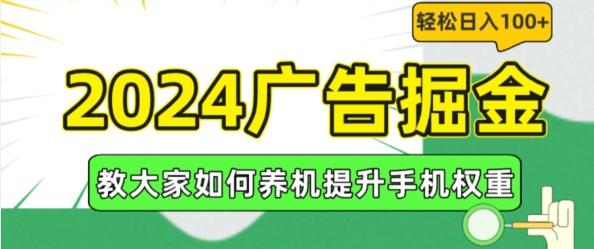2024广告掘金,教大家如何养机提升手机权重,轻松日入100+【揭秘】-吾爱云课堂