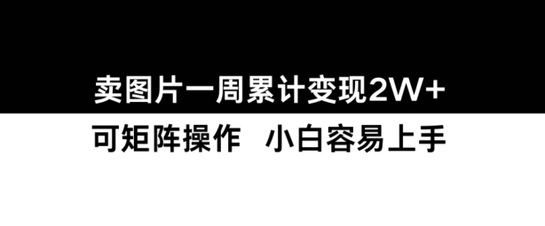 小红书【卖图片】一周累计变现2W+小白易上手-吾爱云课堂