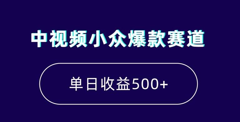 中视频小众爆款赛道,7天涨粉5万+,小白也能无脑操作,轻松月入上万【揭秘】-吾爱云课堂