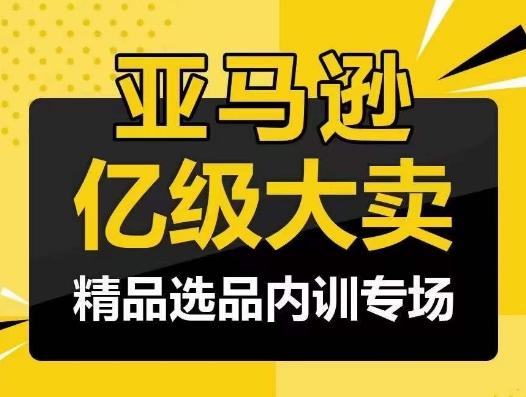 亚马逊亿级大卖-精品选品内训专场,亿级卖家分享选品成功之道-吾爱云课堂