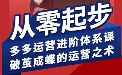 海神·拼多多运营进阶系统课(更新9月)-吾爱云课堂